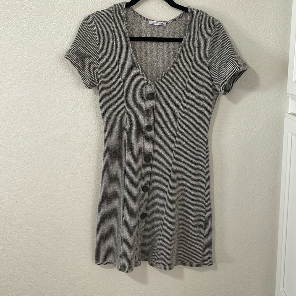 Zara button down dress
